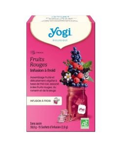 Infusions à froid fruits rouges